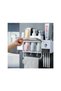 Toothbrush and toothpaste organizer, White / Gray