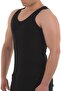 Tutku-Me067 Black Men's 3-Piece Wide Strap Lycra Supren Undershirt - 2