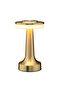 Gold Cylindrical LED Night Lamp Desk & Table Lamp for Bedroom Living Room with 3-Color Touch Control
