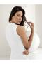 Tutku-White Women's Pack Lycra Sleeveless Turtleneck Undershirt 3-Pack New Season - 2