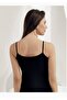 Tutku-M Women's Black Lyc Modal Rope Strap Undershirt New Season (6 Pieces Economic Package) - 2
