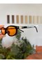 Miux Mu Orange Sunglasses with Metal Accessories Miux Stylish Unisex Model Uv400 Protection - 5