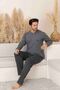 Men's Plaid and Checkered Long Sleeve Seasonal Pajama Set Father-Son Combination Should Be Added to the Cart Individually. - 2