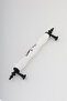 Polymer Alloy Black Rose Pattern Handle Furniture Kitchen Drawer Door Handle - 3