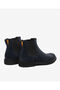 Men's Navy Blue Genuine Leather Chelsea Boots 5K1Ob18721 - 4