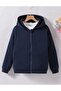 Navy Blue Children's Hooded Cardigan