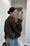 Bomber Suede Oversize Cut with Lining Design Equivalent to Shoulder Detail Coat Jacket - 4