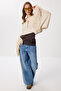 Tasseled Crop Knit Sweater Lns0084 Stone - 3