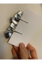 Gold & Silver Metallic Shiny Bow Hair Clip – Set of 2 - 4