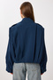 Padded Pleated Short Trench Coat Ldp0083 Dark Blue - 5