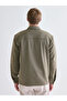 Green Regular Fit Long Sleeve Men's Shirt Jacket - 4