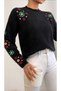Knitwear Sweater Embroidery Pattern Floral Detail Women