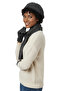 Women's Winter Knitted Beanie, Scarf and Gloves Set - 4