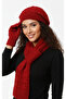 Women's Winter Knitted Beanie, Scarf and Gloves Set