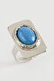 Rectangular Turquoise Stone Ring