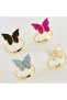 Butterfly Figured Polyester Ring 1 Piece