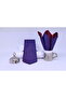 Woven Handkerchief Tie for Men Purple - 5