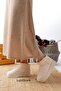 Lujinstore Women's Thick Sole Fur Lined Ankle Boots Tefis Suede - 2