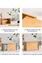 Bamboo Tissue Box Holder Storage Paper Box Wooden Tissue Holder Napkins Hole Rectangle - 4