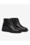 59151 Women's Genuine Leather Zippered Feta Heel Short Boots - 2