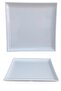 12 Large Square Melamine Plates |   Main Course & Breakfast Presentation Plate 35X35Cm