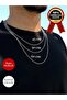 Arpa Model Premium Imported 316L Steel Chain Necklace – Tarnish-Resistant Stainless – Comes with Box - 3