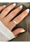 Minimal Zircon Stone Bottom Adjustable Women's Ring - 5