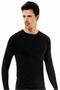 Men's Black Top Undershirt Thermal Underwear 4 Pieces - 2