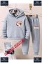 Children's Unisex Special Printed Hooded Tracksuit Set with the Text: "Pandas in a Heart of 3 People".
