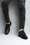 Patent Leather Shoes Daily Orthopedic Full Black Non-Slip Sole Bride's Classic Shoes - 3