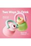 Water Bottle with Straw and Carry Handle - 8