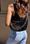 Jade Women's Black Sequin Crossbody Imported Shoulder Bag - 4