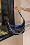 Jade Women's Black Sequin Crossbody Imported Shoulder Bag - 8