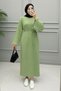 Knitwear Loose Dress Women's Muslim Dress Lace-Up Dress Height 140cm Dress