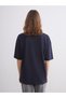 Peak New Season Crew Neck Printed Oversize Women's T-Shirt - 7