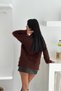 Beard Thread Soft Textured Oversize Crew Neck Knitwear Sweater Aw25Kz0023 - 4