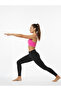Neon Cross Strap Bra with Chest Pads Sports Pink Bustier - 4