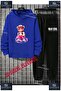 Children's Unisex Custom Printed Hoodie and Sweatpants Set with the Text: "Bear in Pink Canvas Clothing".