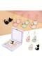 Loop Locator Knitting Marker Bookmark Cat with Pearl - 3
