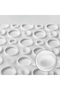Shower Cabin Bath Mat with Suction Cups for Bath and Shower, Bathtub Mat 54X54Cm S-149 - 5