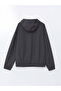 Anthracite Standard Mold Hooded Men's Raincoat - 7