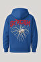 Oversized Sweatshirt with Hood and Kangaroo Pocket, Front with Sickam Lettering, Back with Scream Spider Print - 2