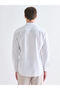 Regular Fit Long Sleeve Dobby Men's Shirt - 4