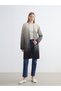 Rmz gi̇yi̇m's seasonal deals: black shawl collar patterned women's knit cardigan - 3