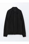 Lcwaikiki Classic Black Shirt Collar Men's Jacket - 6