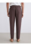 New Season Comfortable Fit Linen Look Men's Trousers - 4