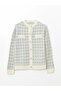 Crew Neck Patterned Women's Knitwear Cardigan - 7