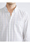 Regular Fit Long Sleeve Plaid Poplin Men's Shirt - 4