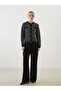 Crew Neck Patterned Women's Knitwear Cardigan - 3
