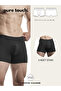 Men's 3-Piece Cotton Lycra Stretch Fabric Black Boxer